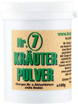 Nr.7 Kräuterpulver -Tee ähnliches Gewürz